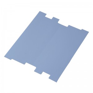 Fornire foglio di silicone conduttivo termico blu, foglio di silicone chip IC-assorbente, lavandino elettronico ed elettrico