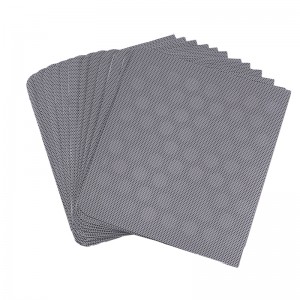 Nero a forma di altoparlante a forma speciale in rete antipolvere e insonorizzazione altoparlante in rete Mesh per apparecchi audio