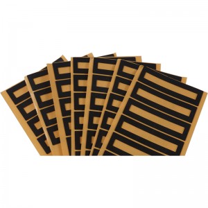 Schiuma impermeabile estesa Black Shock assorbente Assorbizione impermeabile Schiuma Attrezzatura industriale Formazione adesiva in schiuma