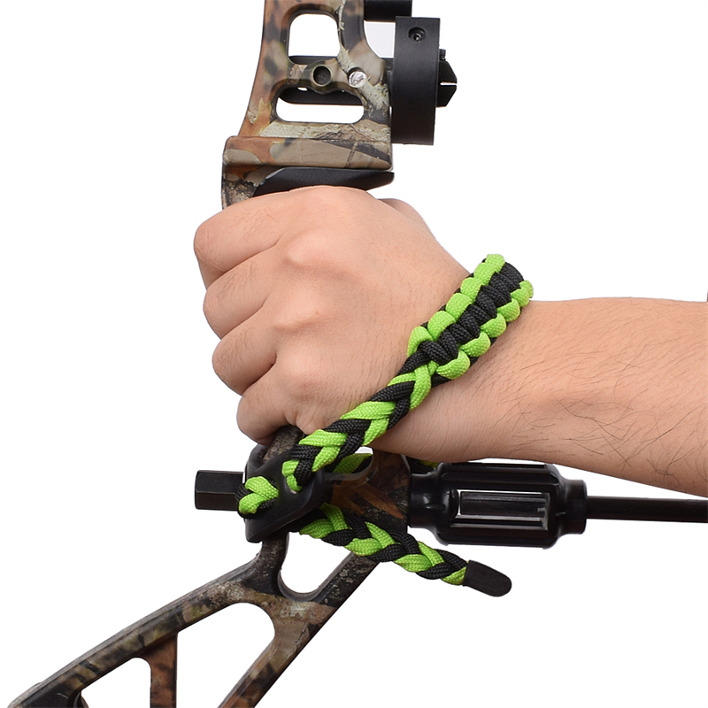 Elong Outdoor 470015 Pulsante in pelle di polso in metallo Gromet Gromet Green Archery Compound Bow Shooting Hunting