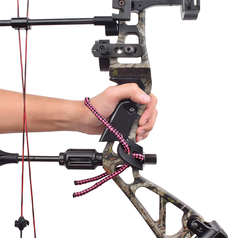 Elong Outdoor 470019 Poll Sling Pink Color in pelle Metallo Gromet Archery Compound Bow Rovieing Using