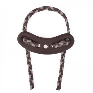 Elong Outdoor 470011 Sling in pelle di polso in metallo Gromet Grigio colore per tiro con l\'arco composto arco tiro