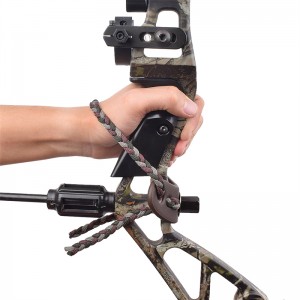 Elong Outdoor 470011 Sling in pelle di polso in metallo Gromet Grigio colore per tiro con l\'arco composto arco tiro