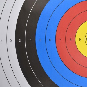 Elong Outdoor 41TF01 60 * 60 cm Target Face Paper per la pratica del bersaglio della pratica del tiro con l\'arco