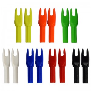 Nika Tiro con l\'arco 14N808 Inserire la freccia di plastica Nock per tiro con l\'arco Frecce di carbonio Scatto