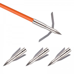 Nika Tiro con l\'arco 151042 287 Grana 3 lame Broadhead con le lame in acciaio inossidabile BASSA DA BASSA DI ARROWER