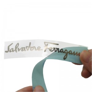 Autoadesivo in metallo in metallo in metallo in metallo in rilievo in rilievo in argento lucido