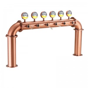 Torre di birra a ponte a 6 vie con rubinetti di birra
