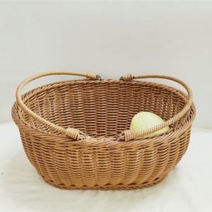 Canestro in rattan ovale avvolto a mano squisito