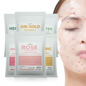 Spa Face Anti Anti Aging Rose Hydro Gelana Maschera in polvere Rose Jelly Mask Commercio all\'ingrosso per femmina