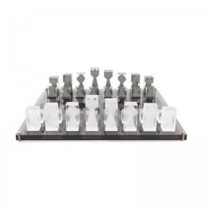 Giocattoli classici Set di scacchi acrilici altamente cristallino
