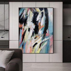100% Handmade Modern Wall Art Pittura a olio astratta su tela per la decorazione d\'ingresso