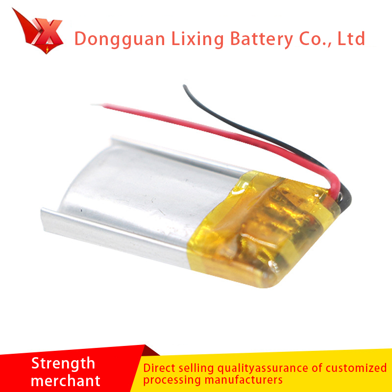 Il produttore fornisce la batteria ai polimeri ioni di litio da 401220-3.7V pacco morbido e una batteria personalizzata da 60 mAh per auricolare Bluetooth