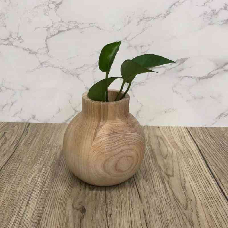 Home decorativo fatto a mano in legnonaturale bello vaso
