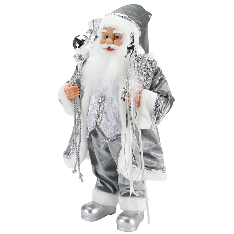 45 ~ 62 cm Natale in piedi Santa Claus ornamento decorazione figurina collezione tessuto festival vacanzenatale peluche oggetto personalizzato