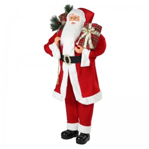 30 ~ 110 cm Natale in piedi Babbo Natale ornamento decorazione festival festival figurina collezione tradizionale Xmas ISPlay