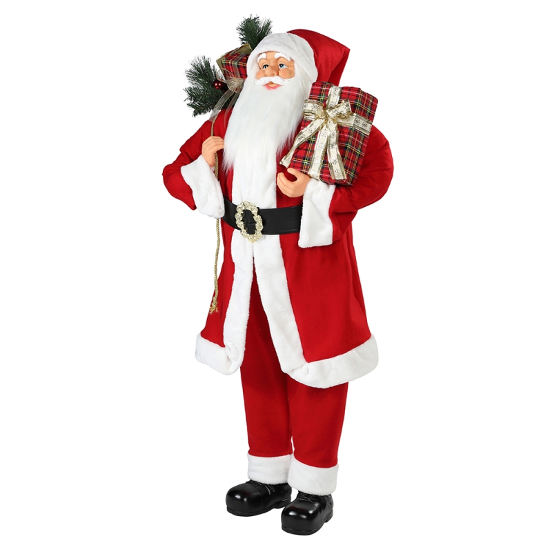 30 ~ 110 cm Natale in piedi Babbo Natale ornamento decorazione festival festival figurina collezione tradizionale Xmas ISPlay