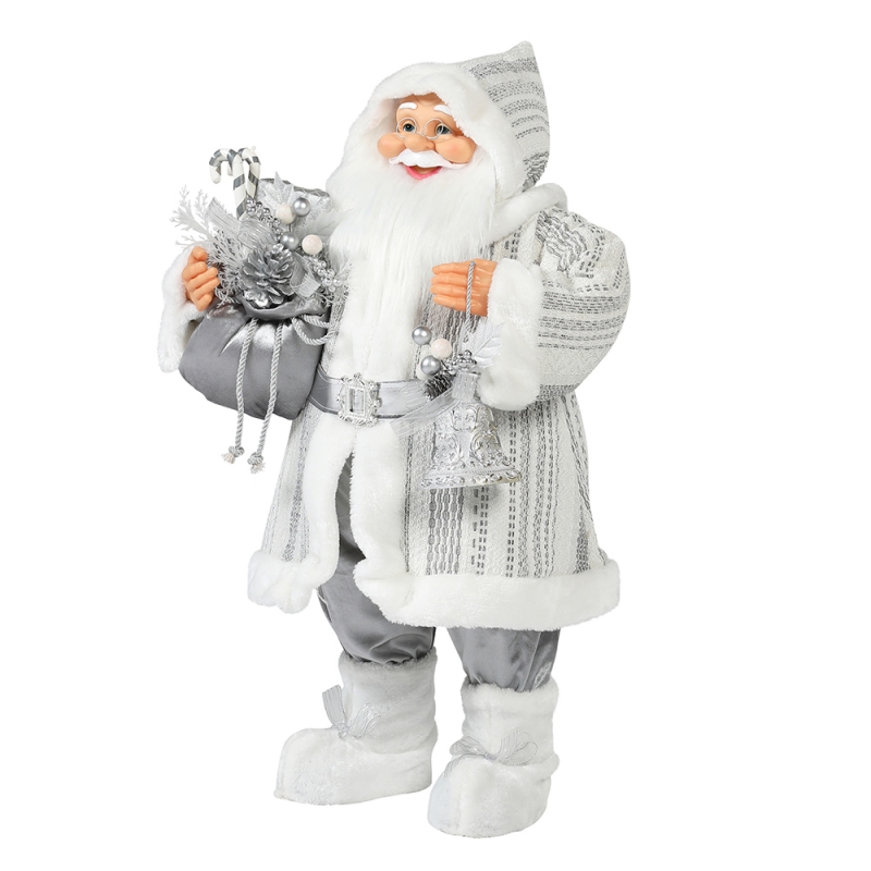 30 ~ 110 cm Natale in piedi Babbo Natale ornamento Decorazione Deluxe Festival figura figurina collezione tradizionale Natale