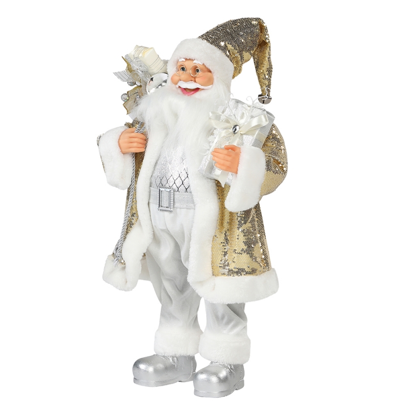 30 ~ 110 cm Natale Santa Claus Ornament Decoration Decorazione Deluxe Festival figurina collezione Xmas tradizionale