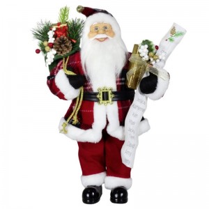 80 cm Decorazionenatalizia Babbo Natale Babbo Natale Elenco Nome Elenco Pigne Ornamento Toy Xmas per la casa Navidad Holiday Party Display
