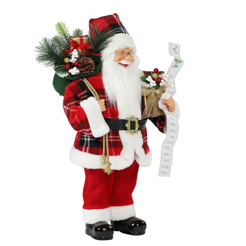30 ~ 110 cm Natale Babbo Natale con borse regalo ornamento decorazione tradizionale figurina collezione figurina serienatale serie Xmas