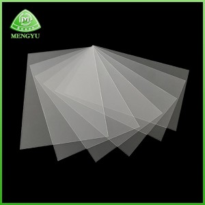 Scheda per animali altamente trasparente Pellicola Pellicola Pellicola Poliestere Pellicola Pelle Plastic Box Pieghevole Spacer/HGH Resistenza alla temperatura Resistenza antigraffio