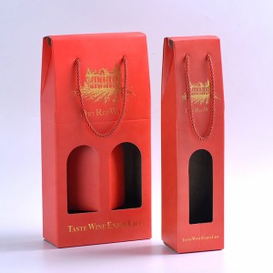 Scatola di imballaggio del vino rosso di fascia alta e bella