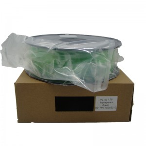 Pinrui Stampante 3D 1.75mmpetg a filamento colore verde per stampante 3D