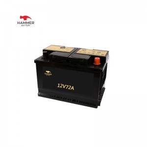 Batteria per auto 12V72A.