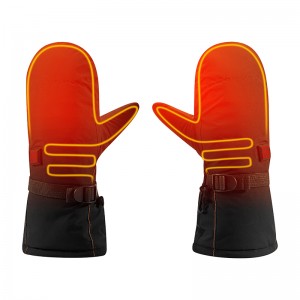 Guanti in pelle riscaldati elettrici invernali 2200mAh, guanti da riscaldamento impermeabili per la pesca
