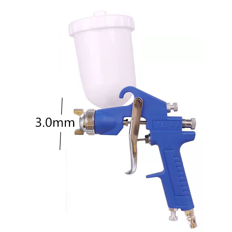 W-77 Air Spray Gun 2.0/2.5/3.0 mm Ugello OEM fabbrica in plastica metallo in metallo in metallo ad alta efficienza Atomizzando strumenti di vernice pneumatica per auto e mobili