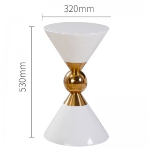 Tavolo laterale di lusso Black Console Table Nordic Tavolino angolare moderno