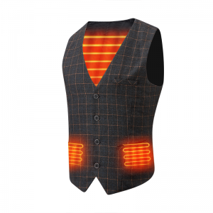 Vendita calda elegante uomo riscaldato gilet con potenza della batteria