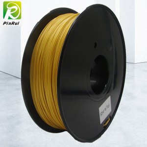 Pinrui di alta qualità 1KG 3D PLA stampante filamento giallo oro colore oro