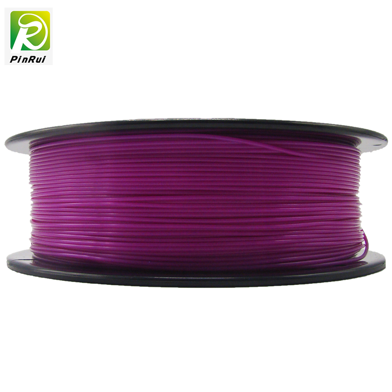 Pinrui di alta qualità da 1 kg 3D PLA Stampante filamento trasparente colore viola