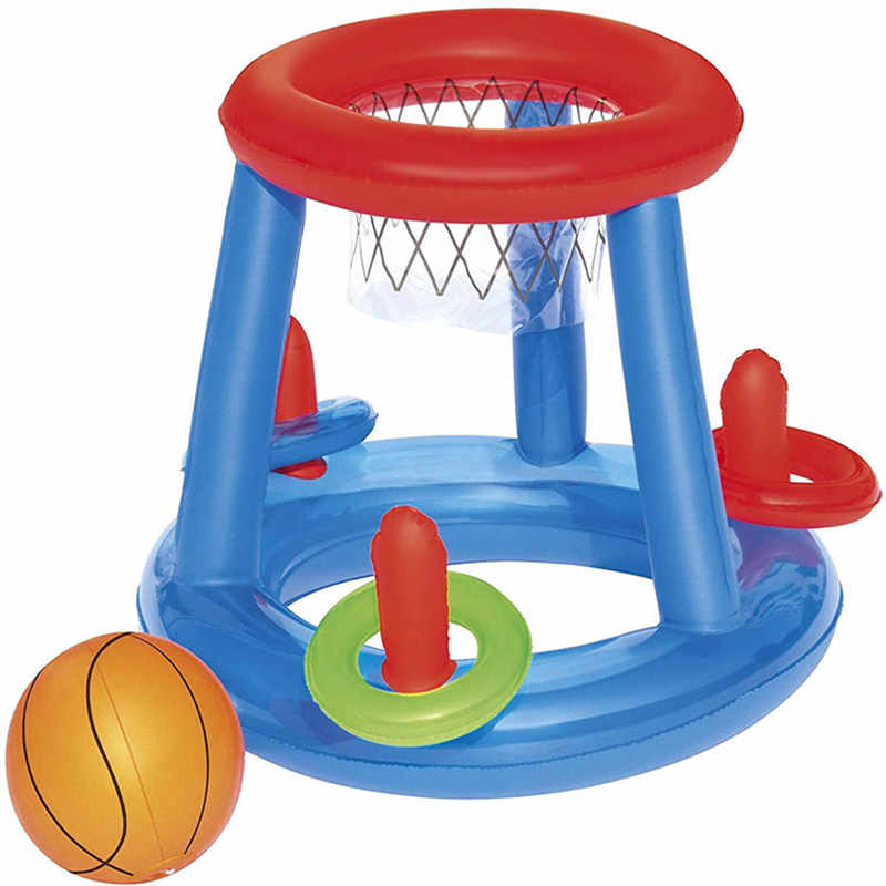 Set di cerchio di pallacanestro galleggiante piscina gonfiabile, giocattolo del gioco della piscina, supporto gonfiabile di pallacanestro dell'acqua