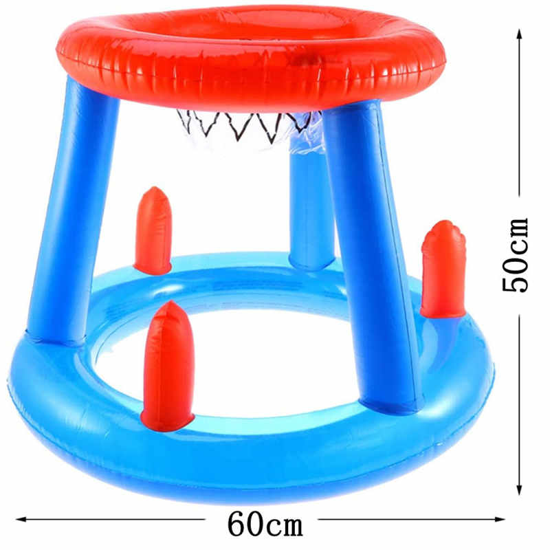 Set di cerchio di pallacanestro galleggiante piscina gonfiabile, giocattolo del gioco della piscina, supporto gonfiabile di pallacanestro dell'acqua