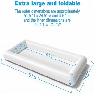 Gommone di ghiaccio bianco, galleggiante di ghiaccio, piscina gonfiabile