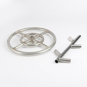 Acciaio rotondo Fire Pit Burner&Apparecchio per tubi metallici