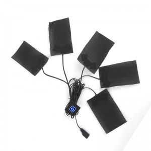 Produttore di alta qualità 5V 7,4 V fibra di carbonio elettrico per giacca di abbigliamento