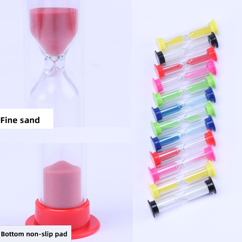 6 PCS Plastic Sand Timer Sandglass SandGlass Clessidra Orologio sabbia Timer 30 Sec/1 Min/2 minuti/3 minuti/5 minuti/10 minuti