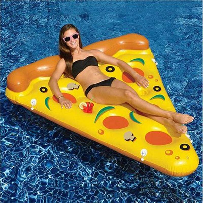 Golftabile gonfiabile del PVC grande galleggiante della pizza del galleggiante, giocattolo dell'acqua per piscina, spiaggia