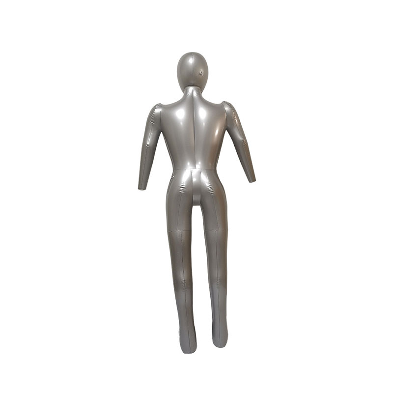Modello di manichino maschio in PVC gonfiabile, grande dimensione con la testa e le braccia, il manichino del corpo pieno di plastica