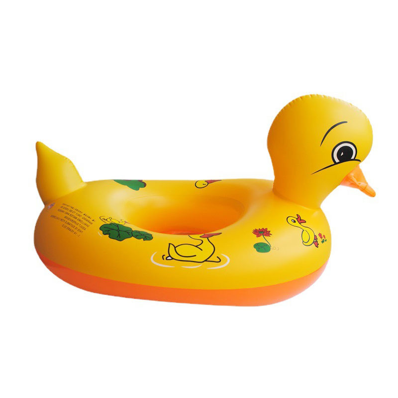 Giocattolo di swimming cartone per bambini, pvc giallo anatra gonfiabile per bambini