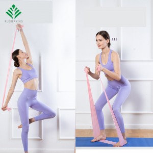 Banda di esercizi, lunghe fasce di resistenza, bande elastiche dello yoga sportivo Attrezzatura da esercizio elasticonaturale per terapia fisica, pilates, allungamento, yoga, allenamento per l\'allenamento della forza.
