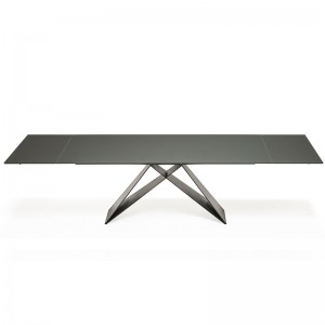 Disegni moderni italiani 8 persone in ceramica Sinteri di pietra Rettangolare tavolo da pranzo 6 posti