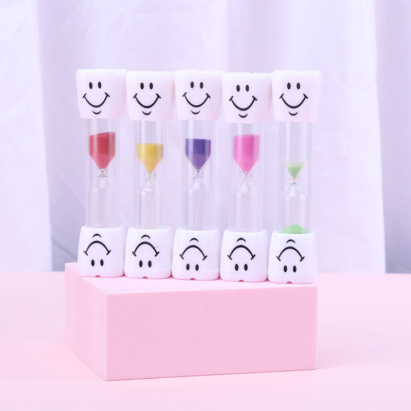 Timer di spazzolino per bambini Smilely Sand Timer Ornamenti decorativi per clessidri Denti Sorridi Face Timer per bambini Creative Sand Timer Regali