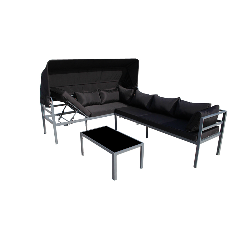 Set di divano KD in acciaio 3pcs N-014kd