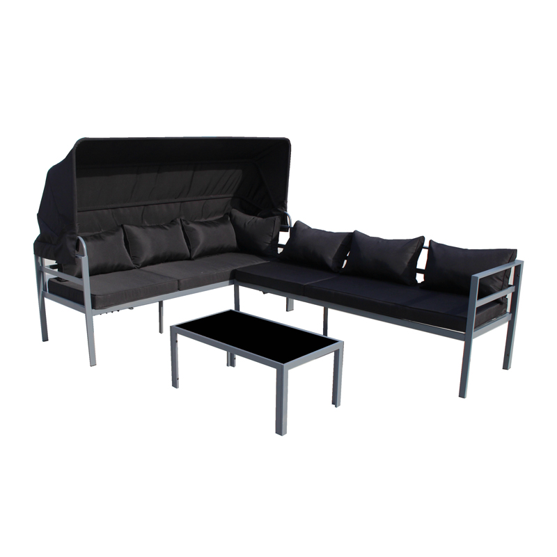 Set di divano KD in acciaio 3pcs N-014kd