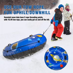 Giocattoli da genitore-figlio all\'aperto invernale addensato spaziale resistente a freddo gonfiabile